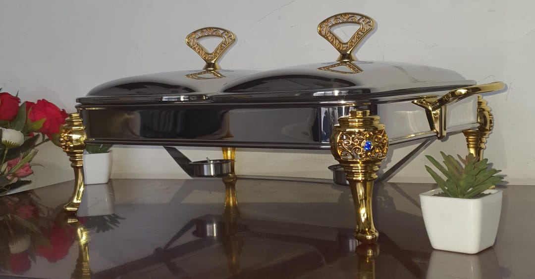 Golden double bowl 1.8Lx2 food warmer