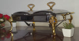 Golden double bowl 1.8Lx2 food warmer