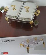 Golden double bowl 1.8Lx2 food warmer