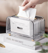 Luxury clear serviette holder