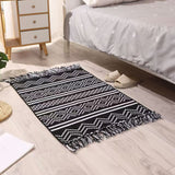 Bohemian Nordic style bedroom rug with tassels 60*120cm