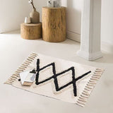 Bohemian Nordic style bedroom rug with tassels 60*120cm