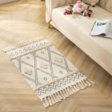 Bohemian Nordic style bedroom rug with tassels 60*120cm