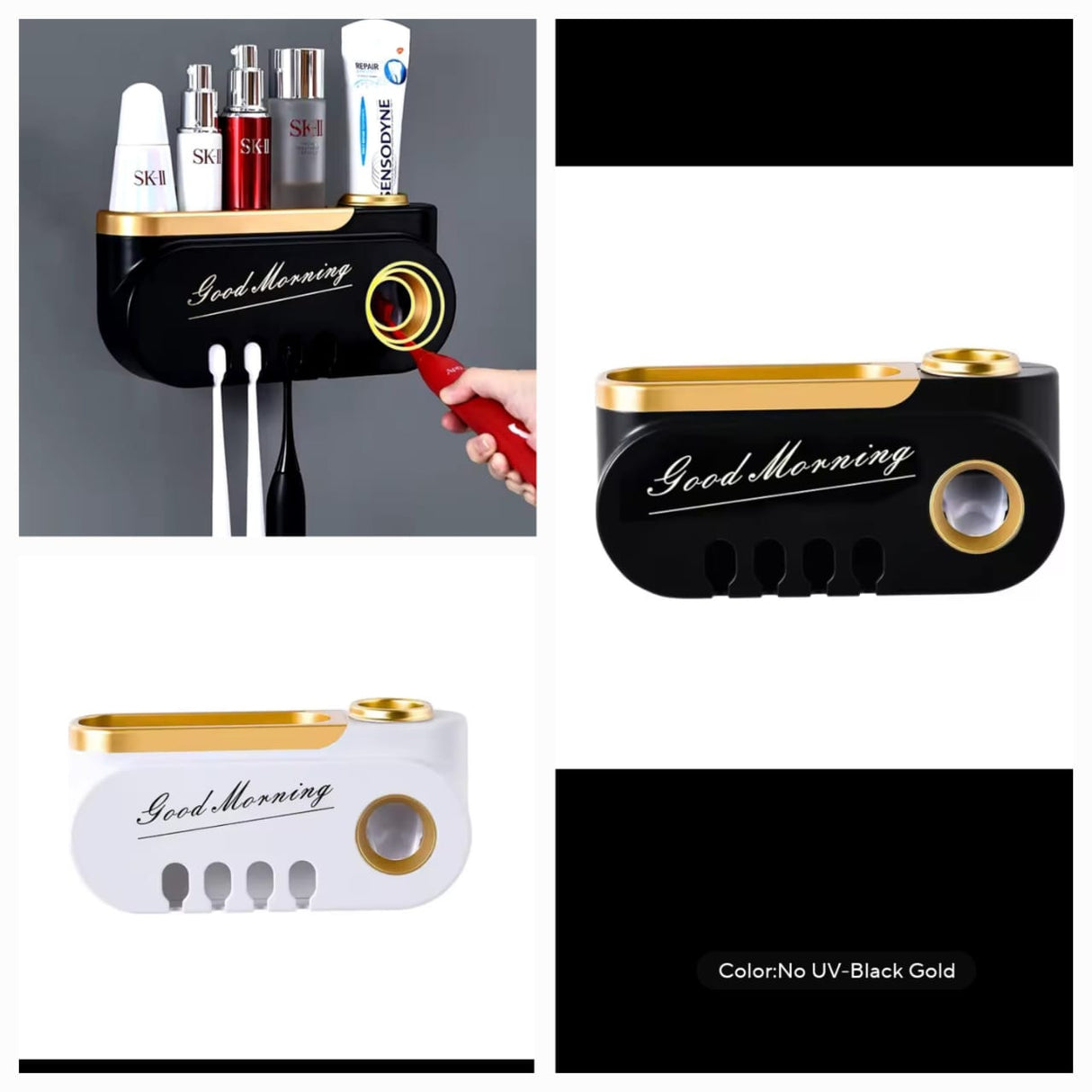 Toothbrush holder /Toothpaste dispenser