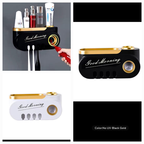 Toothbrush holder /Toothpaste dispenser