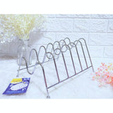 Stainless steel 6 slot plate and pot lid holder
