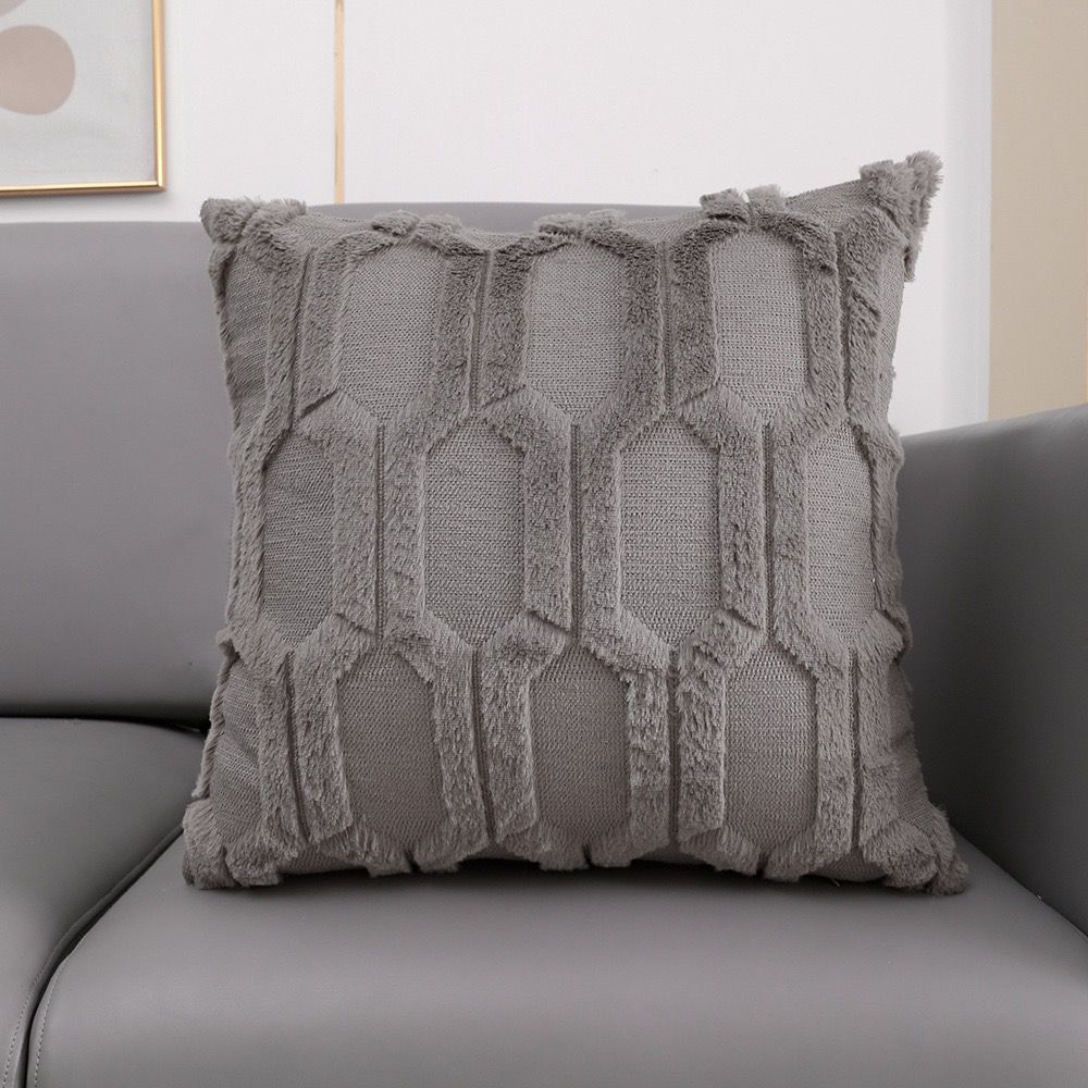 Soft Solid Fluffy Cushion Cover