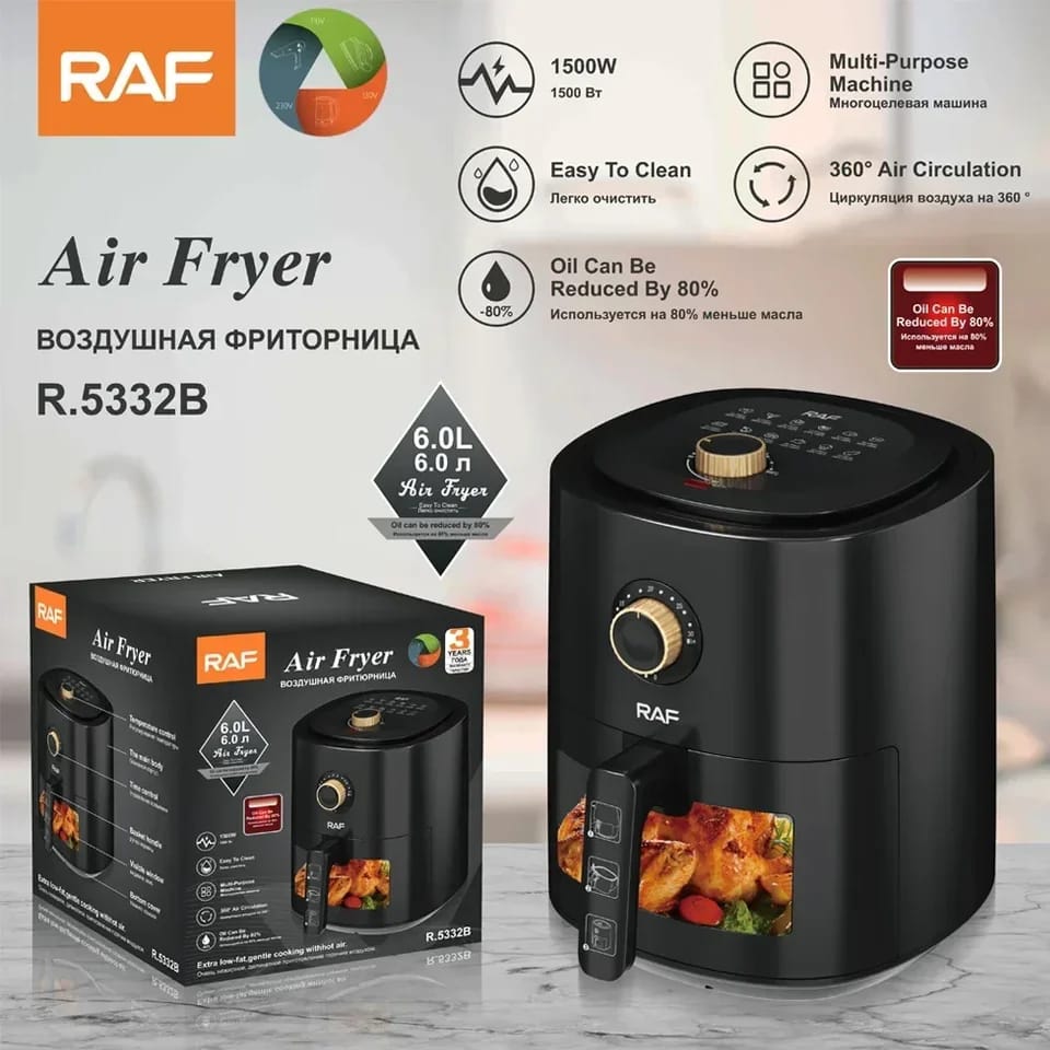 Visible Air Fryer No Oil Smoke Multifunctional Household Large Capacity French Fries Machine Multifunctional