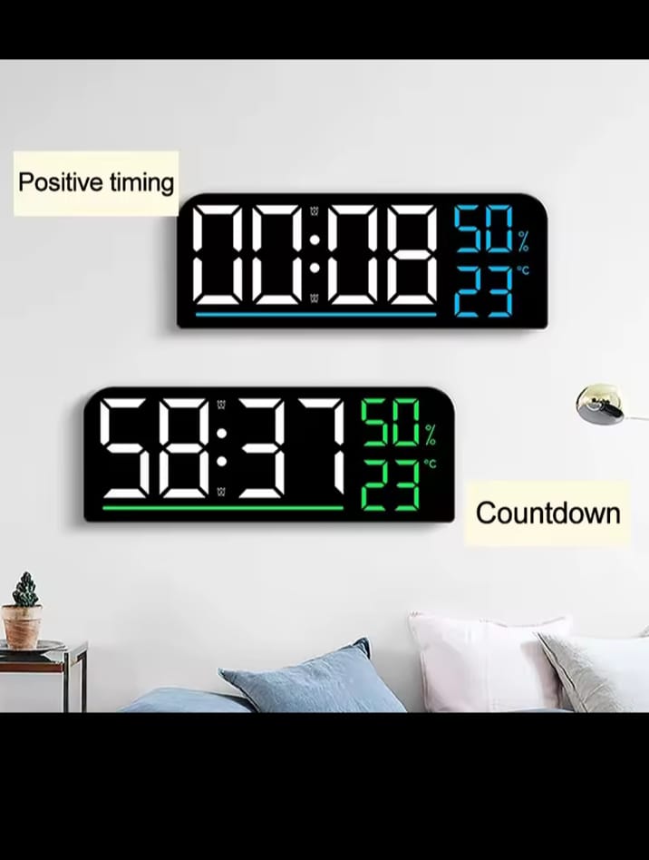 Table Clock With Led BEAUTIFUL LED Wall Table Clock – iDecorator