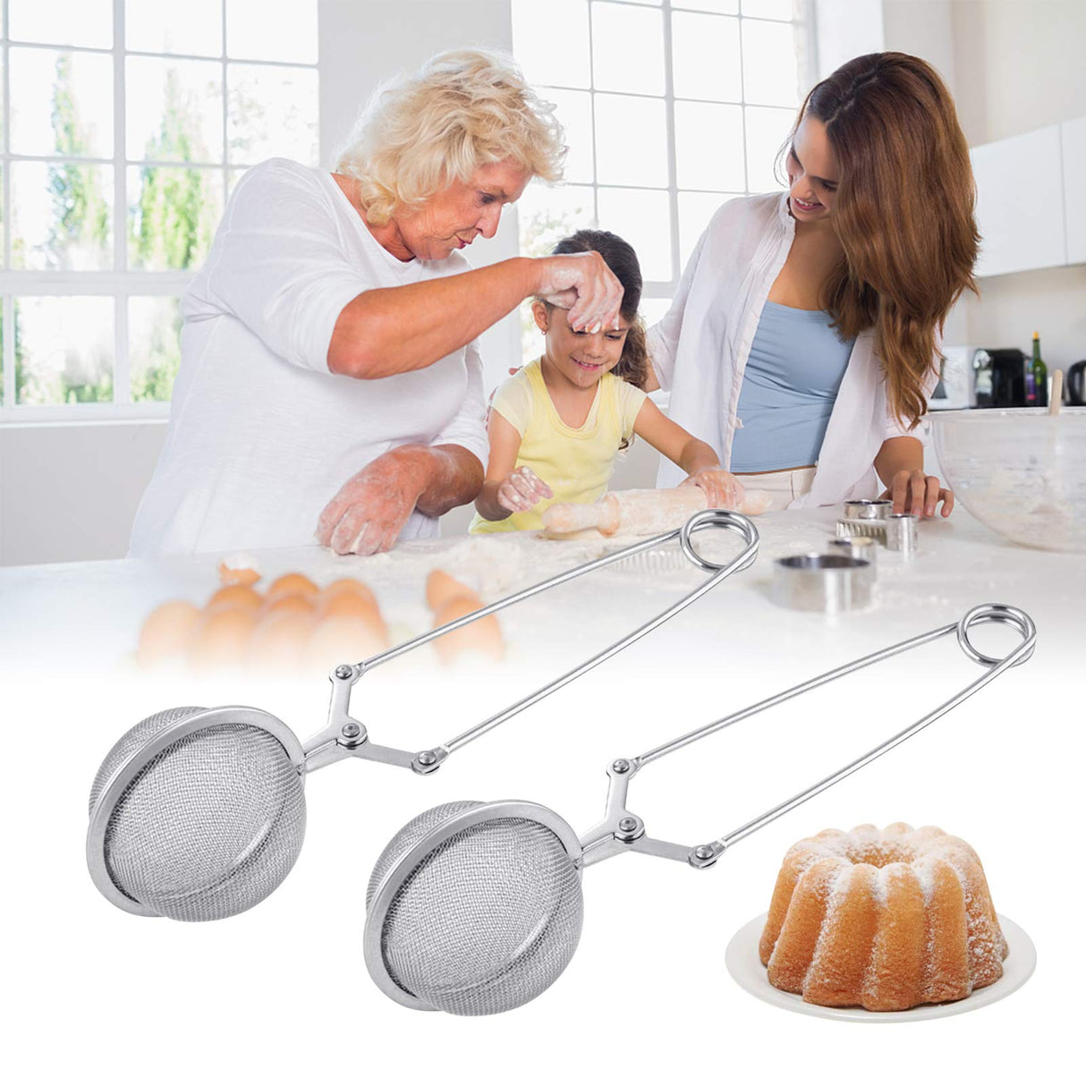 Steel sieve/infuser round closed     