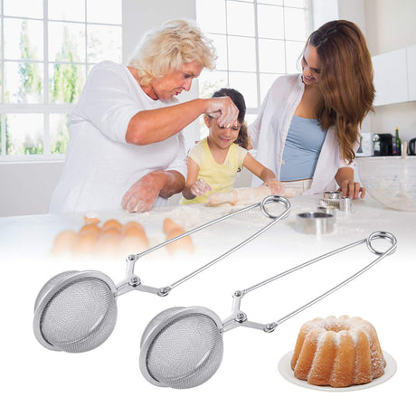 Steel sieve/infuser round closed     