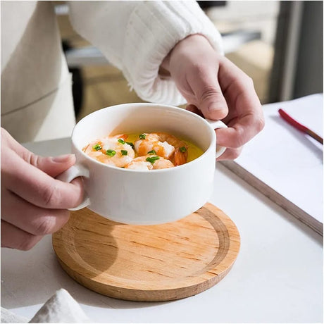 Soup Bowl With 2 Handle 