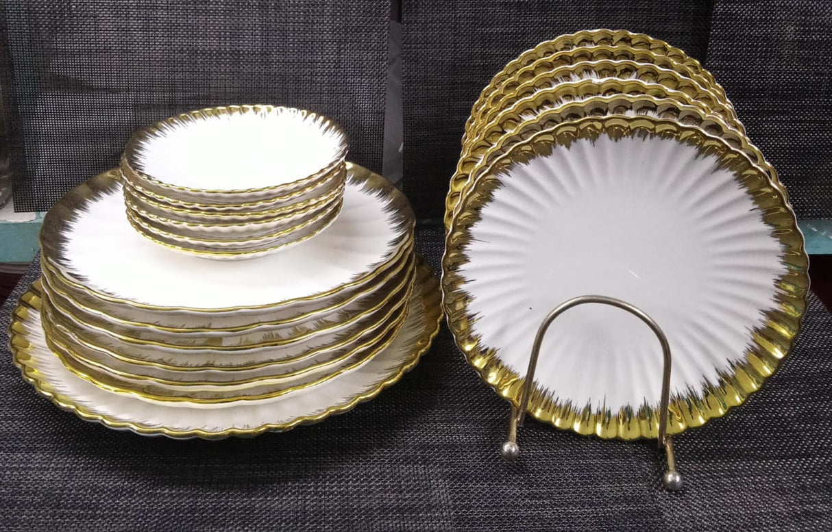 Ceramic Shell Dinner Set 18pc