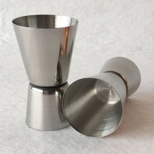 Double  Stainless Steel Tot Measure 15-30ml