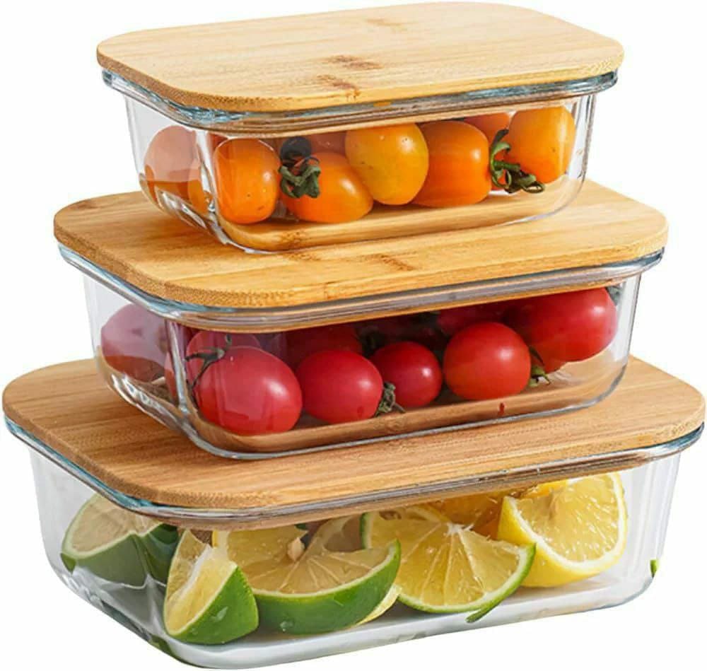 food storage glass box