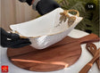 Porcelain bowl with fruit details.