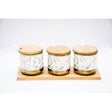 marble seasoning sugar dish 3pc 