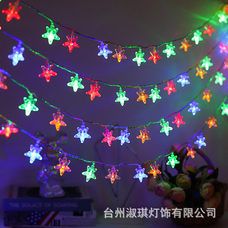 10 METERS Christmas STAR SHAPED LED LIGHTS FAIRY WITH REMOTE