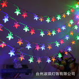 10 METERS Christmas STAR SHAPED LED LIGHTS FAIRY WITH REMOTE