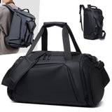 Waterproof Duffel Bag with Shoe Compartment & Backpack Straps