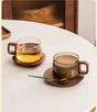 Retro style Tea & Coffe Cup with Friendly wooden Handle