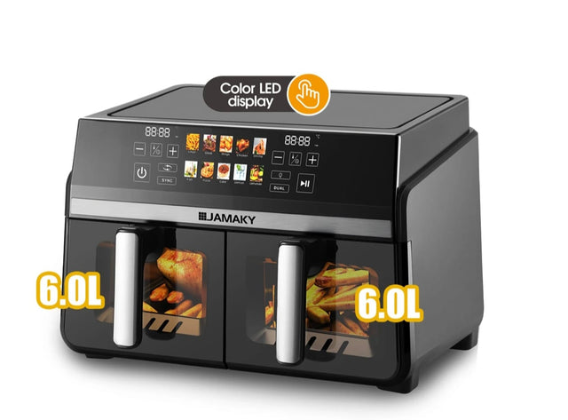 Dual Air fryer stack 