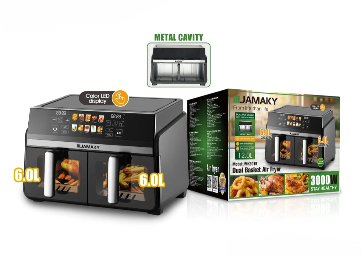 Dual Air fryer stack