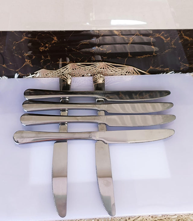 Heavy guage stainless steel cutlery set of 6each,Table fork,Table spoons,Table knife,Soup spoons