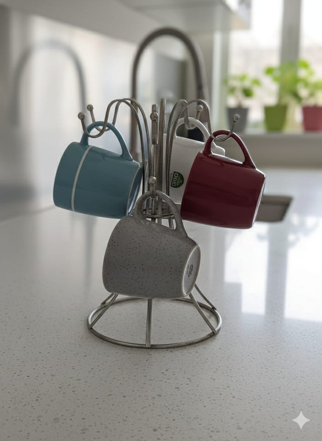Stainless steel cup rack