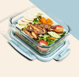 High borosilicate Glass food containers 
1050ml
✅Double partitioned
 ✅single
✅Tripple
Microwave friendly 