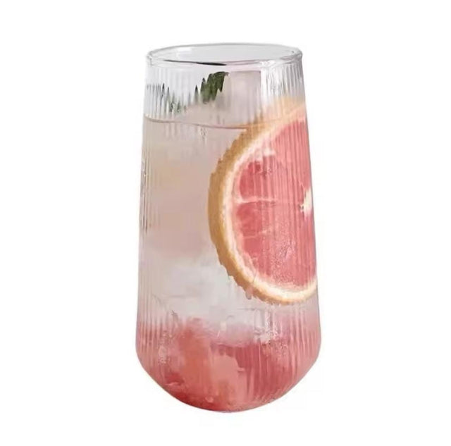 Ribbed  juice/water glasses 500ml 6pcs