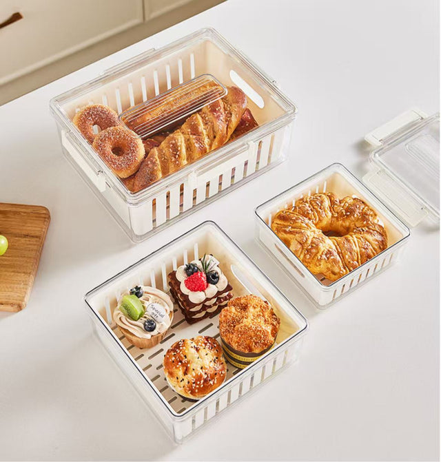 Stackable Food Storage Containers 3pcs