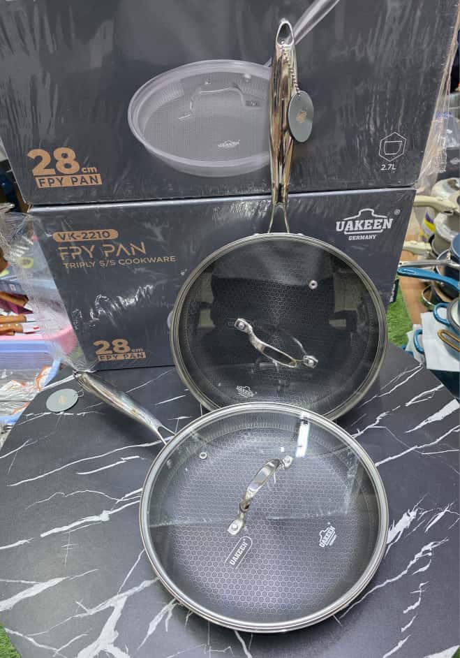 stainless Non-stick Pan with Lids