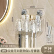 Toothbrush holder/Toothpaste dispenser with 4 cups glacier pattern wall mounted non perforated suction cup

💠Fashion design: Toothbrush holder with glacier pattern  inverted cup design, dustoff and fast draining. The cup is firmly fixed on the holder and drains quickly, effectively keeping the toothbrush and cup dry and clean.

💠Clean and tidy: Not only the toothbrush holder and toothpaste dispenser, but also the storage tray. The storage area on the top of the toothbrush holder is equipped with a single 