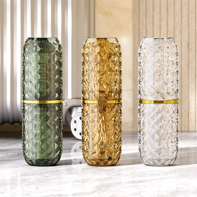Toothbrush/ toothpaste holder.
