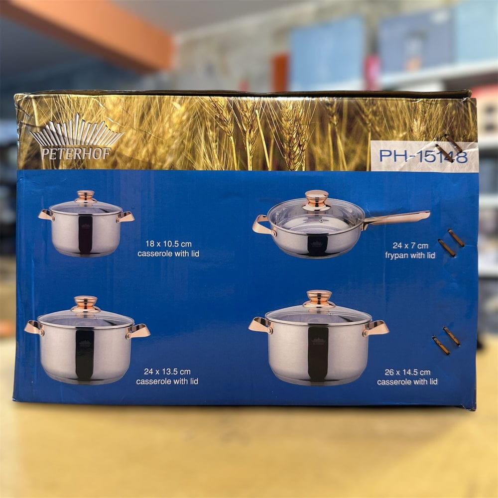 Peterhof stainless steel cookware 8pc