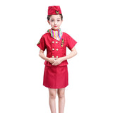 Professional Children's Air Hostess  cosplay costume