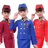 Professional Children's Air Hostess  cosplay costume