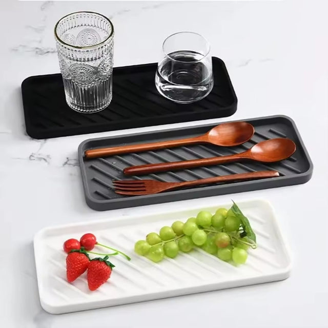 Silicone Sink Splash Guard & Organizer Tray