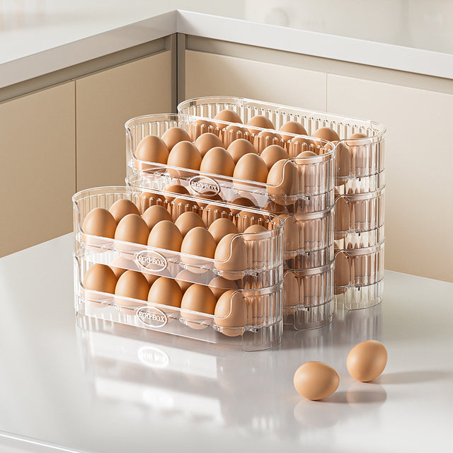 Stackable Fridge Egg Storage Box – 20 Eggs (2 Layer)