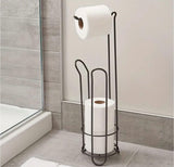 Freestanding Toilet Paper Holder with Storage