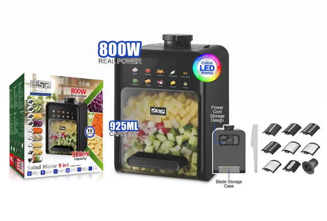 DSP Electric Salad Maker 9-in-1 — 800W, 925ml