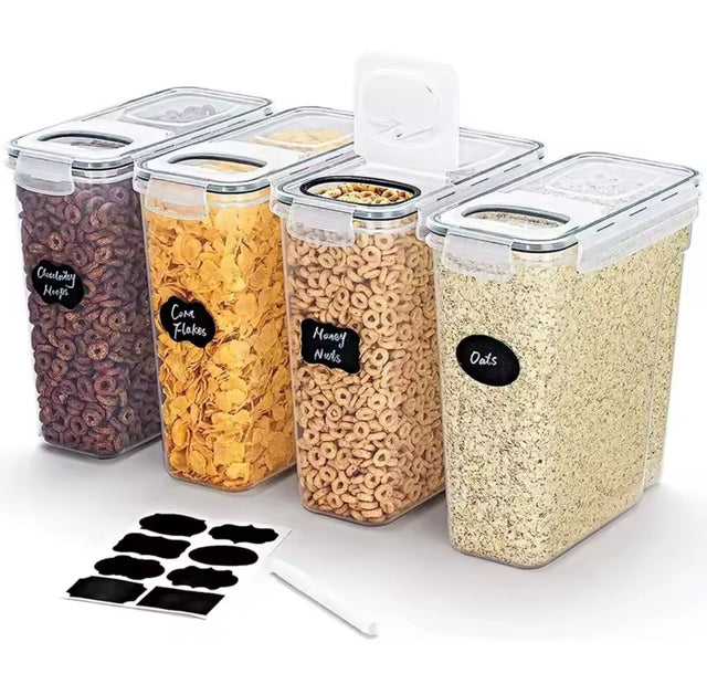 4-Piece Airtight Food Storage Containers Set – 2.5L Each