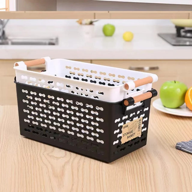 Small Plastic Storage Basket – 30 × 15 × 12.8cm