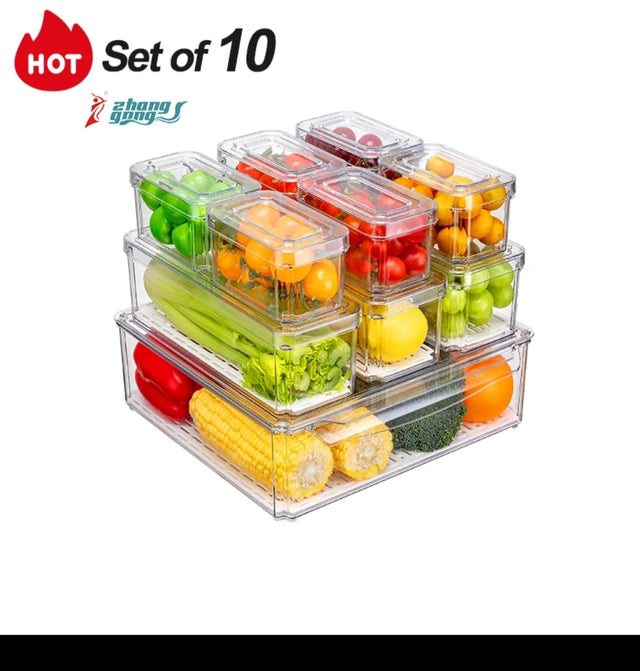 Stackable Fridge Storage organizer 10pcs
