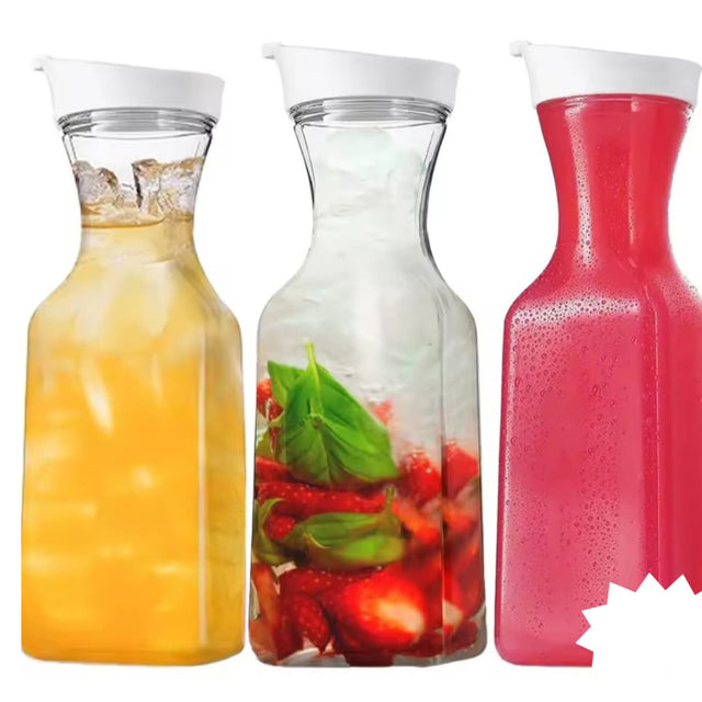 Acrylic Juice & Water Carafe with Flip Top Lid 1000ml