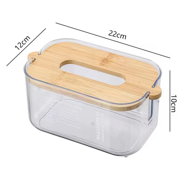 Acrylic Bamboo Tissue Box