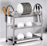 3 tier stainless steel dish rack cutlery holder knife rack — iDecorators Kenya