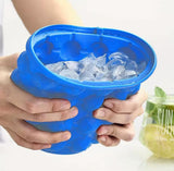 Silicone ice cube maker bucket blue drink cooler — iDecorators Kenya