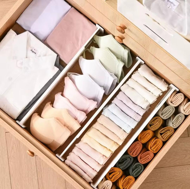 Adjustable Drawer Divider — Telescopic ABS Organizer